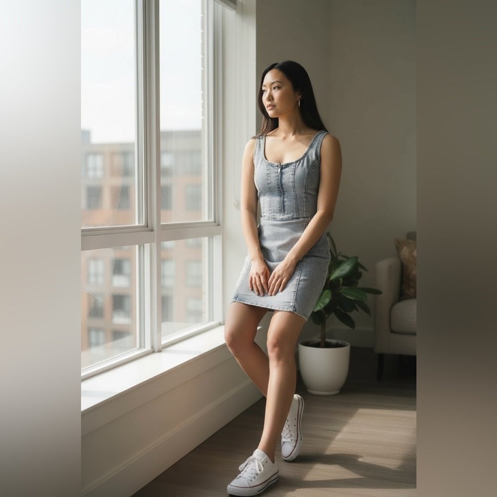 Denim Sleeveless Dress